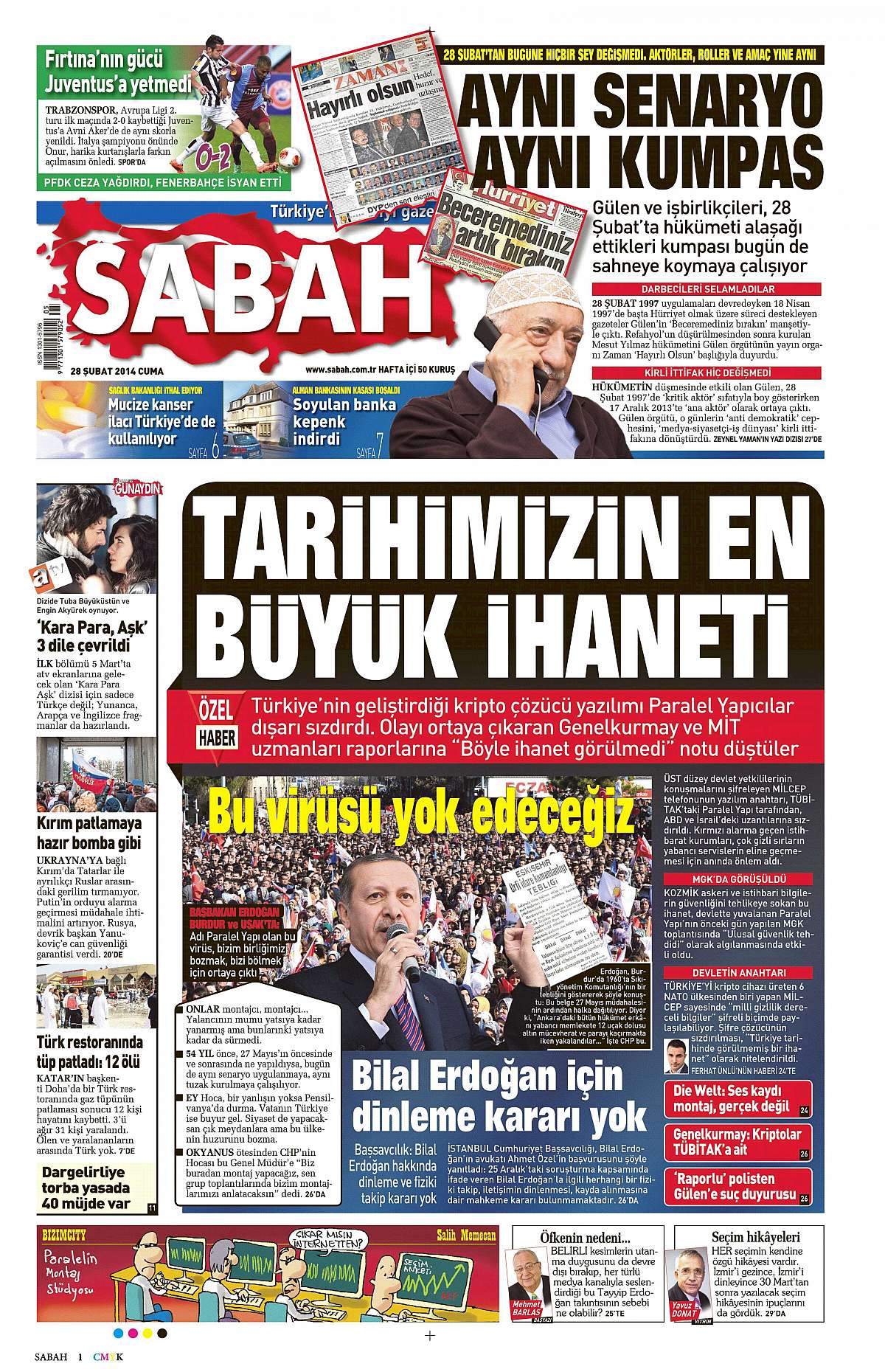 Sabah, 2 gazeteyi geçmişiyle bombaladı!